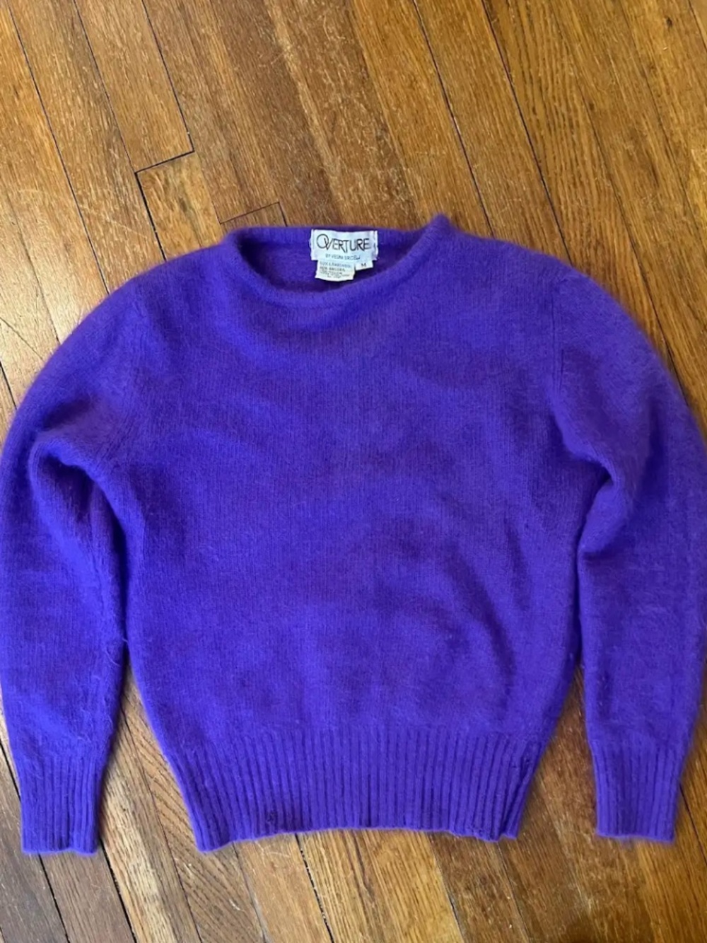 Overture Soft Vintage Purple Pullover Whimsigoth Sweater- Vibrant Color XS